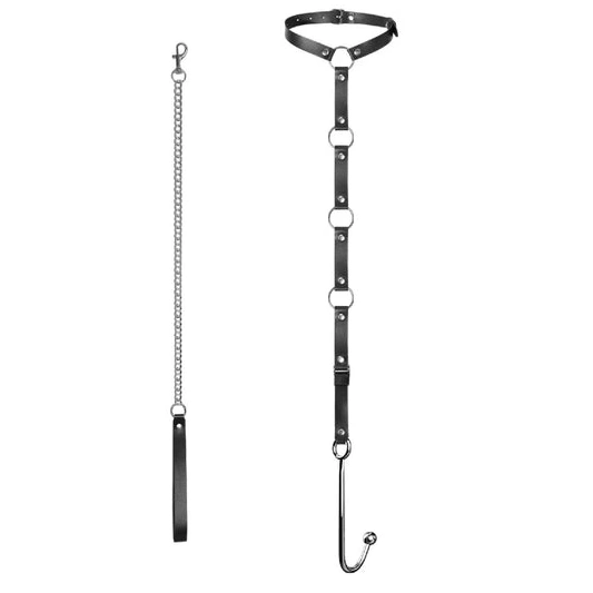 Hook EverydayUse Kinky 5853 Collar and Leash with Anal 0328